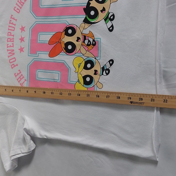 The powerpuff Girls cartoon t-chirt white Juniors size XL - Picture 3 of 6